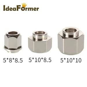 5/10pcs Openbuilds 편심 스페이서 6/8mm V-슬롯 레일 V-휠 편심 컬럼 절연 나사 너트 보어 5MM 3D 프린터