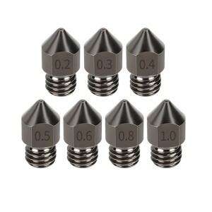1.75mm MK8 3D 프린터 Anet A8 A8 + Ender 3 3S Pro V2 CR10 3D 프린터 부품 용 경화 강철 노즐 압출기 인