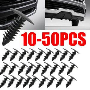 20 50 100Pcs 8mm 자동차 클립 펜더 범퍼 쉴드 리테이너 플라스틱 리벳 자동 고정 장치 포드 용 구멍 나일론에 적합