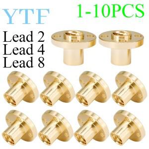 3D 프린터 M8 TR8 - 8mm 4mm 2mm trapezoidal 나사 모든 구리 너트 스테퍼 모터 리드 스크류 용 가이드 스