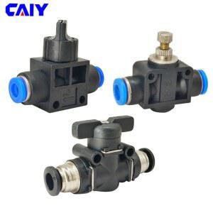 BUC HVFF LSA 에어 수동 밸브 전류 제한 공압 푸시 스위치 4mm 6mm 8mm 10mm 12mm