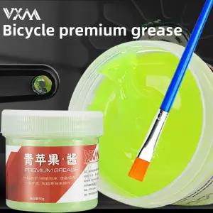 VXM 자전거 그리스 녹색 사과 소스 윤활 베어링 허브 사이클링 50g 고품질 윤활제 지질 요소 유지 보수