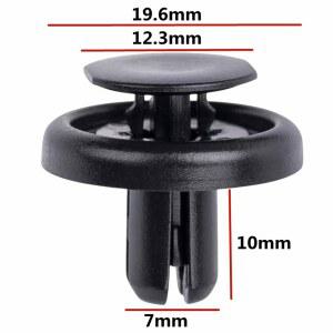 7mm 구멍 용 OEM 20Pcs OE 90467 07215 9046707215 푸시 타입 자동차 교체 패스너 펜더 범퍼 리벳 및 클립