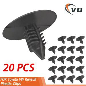20X 10mm VW 르노용 플라스틱 리벳 패스너 도어 펜더 범퍼 커버 푸시 핀 클립 7703077435