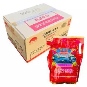 이금기 프리미엄 굴소스 스파우트 2kg 6개 한박스 업소용 대용량 소스 파우치 한식 중식 조미료