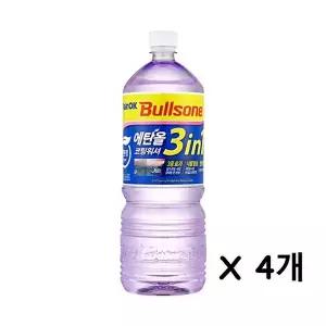 불스원 레인OK 에탄올 3in1 코팅 워셔액 1800ml 4개