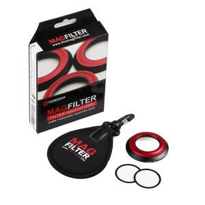 캐리어 백이 있는 카메라 마그필터 52mm 나사형 어댑터 링 소니호환 RX100 IV V VI VII 캐논호환 G5X 마크 II G7X III G9X 니콘 파나소닉용 마그네틱 렌즈 필터