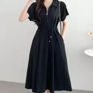 레이스업 원피스 데일리룩 하객룩 퍼프 소매 디자인 여성스러운 여리여리한 드레스