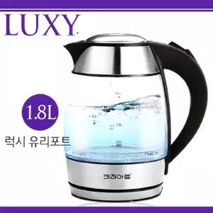 키친아트 1.8L 강화유리 무선전기주전자 전기포트 유리포트 추천 가정용 사무실 학교 커피포트 선물