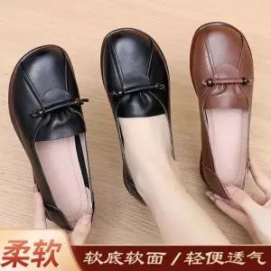 여사친 빈티지 방지 봄가을 리얼 폼 구두 가죽 화 미끄럼 플랫 소프트 사계절 단 CH3