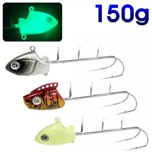 150g 40호 더블훅 텐야 풀치 칼치 갈치 지그 헤드 헤드훅 갈치웜 루어 바늘 채비