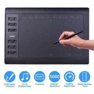 가성비태블릿 10X6 인치 드로잉 태블릿 12 EXPRESS COURSE MAC KEYS PAINTING DESIGNING 윈도우 ONLINE