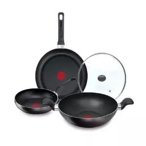 테팔 티타늄 브라운 프라이팬 4종 선물세트 (프라이팬20cm,28cm+볶음팬28cm+뚜껑28cm) 주방 선물
