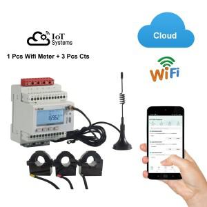 Acrel 1 Pcs IoT WIFI 무선 스마트 에너지 미터 3 상 MQTT RS485 Modbus-RTU, 스플릿 코어 0-1000A 전류 변