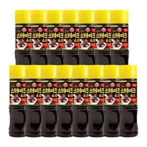 스테이크소스 470G 15개/소스/스테이크용소스/고기소스/가정용스테이크소스/음식소스/조리용소스/양념/액상