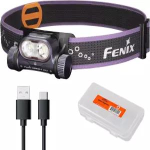 Fenix HM65R-T V2.0 러닝 헤드램프 1600루멘 화이트 라이트 및 웜 듀얼 빔 USB-C 충전식 트레일 위한 경량
