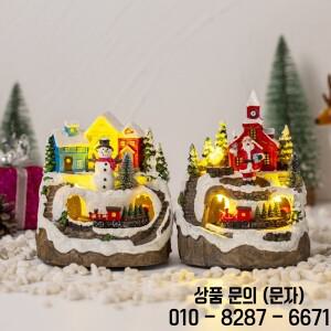 크리스마스 Snowhouse 글로우 공예 눈사람 정원 장식 음악 홈 Decora 국가 수지 소설 14세 이상 선물