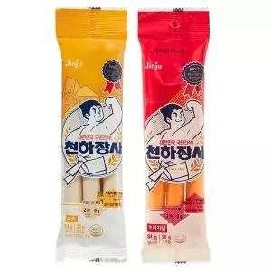 진주햄 천하장사 오리지날 치즈 84G 28gx3입 간식 소시지 소세지