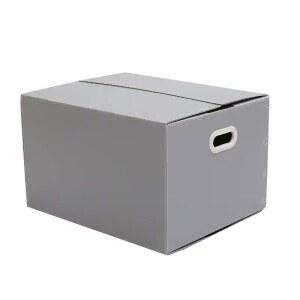 단프라박스 플라스틱 접이식 포장 50X40X30CM 이사 5개 박스 회색 택배