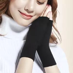 숏 핸드워머 레이어드 니트 장갑 남여공용 심플 oaX9+1yRq