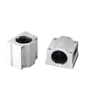 CNC 3D 프린터 액세서리용 50mm 길이의 선형 롤러 베어링 슬라이드 블록 부싱 2PC SCS20U 알루미늄 모션 볼