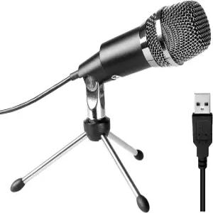 FIFINE USB 마이크 스카이프용 플러그 앤 플레이 홈 스튜디오 콘덴서 유튜브용 녹음 구글 음성 검색 게임