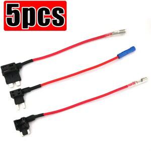 5PCS 자동차 퓨즈 박스 콘센트 미니 전기 와이어 슬림 홀더 전자 회로 플러그 블레이드