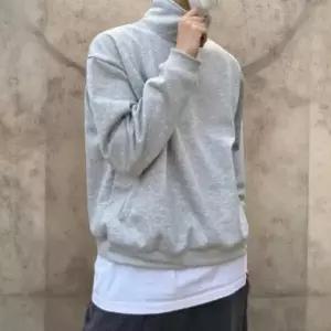[다잇템] 남성 빅사이즈 반지퍼 폴라넥 폴리에스터 긴팔티셔츠24306193588872