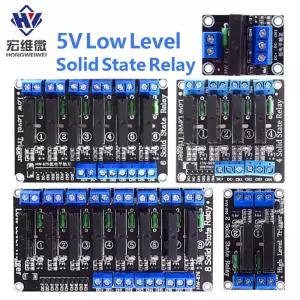 아두이노용 저항 퓨즈 포함 솔리드 스테이트 릴레이 모듈 SSR G3MB-202P 250V 2A 출력 로우 레벨 5V 1 2 4