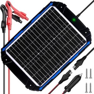 SUNER POWER 20W 12V 태양광 배터리 트리클 충전기 및 유지보수 프로 내장 MPPT 컨트롤러 방수 12볼트