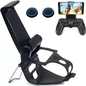PS4 컨트롤러 모바일 게임 마운트 브래킷 홀더용 BRHE 휴대폰 클립 /iOS Android와 호환되는 조절식 스탠드