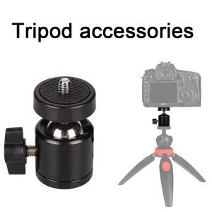호환 1/4 나사 구멍 삼각대 마운트 카메라 어댑터 볼 잠금장치 LED 라이트 플래시 브래킷 DSLR 카메라 삼각대 스탠드 액세서리