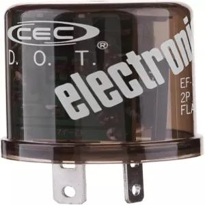 CEC 인더스트리 EF32 12V 헤드 듀티 백열 전구용 2핀 전자 플래셔 릴레이(1팩)