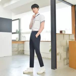 교복몰 (허리조절)하복 네이비 교복바지(남자) 교복 cLD5+6sSx