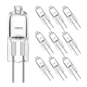 10pcs G4 할로겐 전구 12V 5W 10W 20W 35W 50W 라이트 글로브 많은 JC 바이핀 LED 램프 따뜻한 흰색 교체