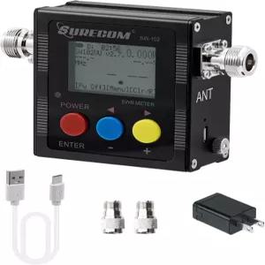 맥바젤 슈어컴 SW-102 디지털 VHF/UHF 125-525Mhz 안테나 전력 및 SWR 미터