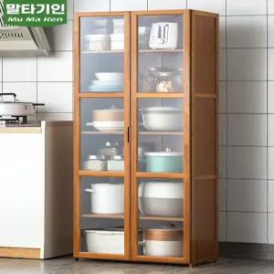 원목 그릇장 주방 원목그릇장 커피 컵보드 레트로