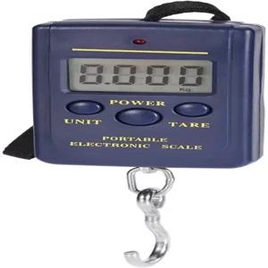 낚시 주방용 휴대용 걸이 저울 무게 40000g/10g ABS 전자 디지털 핸들 스프링 홈 블루