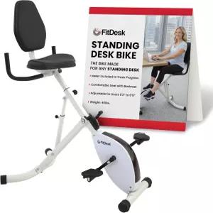 FitDesk 스탠딩 운동 자전거 책상 3.0 조절 가능한 높이의 실내 사이클 트레이너 노트북 트레이 홈