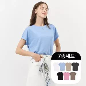 리베레츠 시원한린넨반팔돌먼티셔츠7종세트 221762