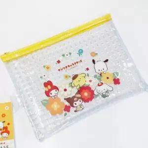 PVC 격자 디자인 B6 투명 파우치 케이스 방수파우치 PVC파우치 B6파우치 다용도파우치