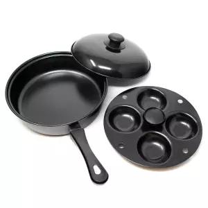 Norpro 9.5인치 논스틱 밀렵꾼 프라이팬 세트 탈부착 가능한 4개의 포함 662