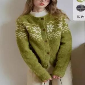엘럽 여사친 니트 가을 캐주얼 양털 모피 코트 부클 원템3