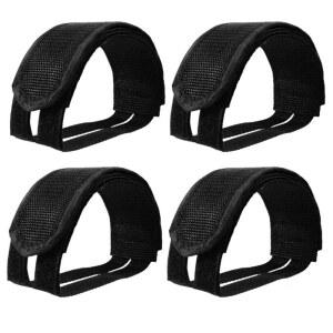 TAYCZGQL 4pcs 자전거 페달 스트랩, 고정 기어 페달에 적합한 튼튼한 발가락 클립, 신뢰할 수 있는 액세서리에 안전한 핏 스트랩