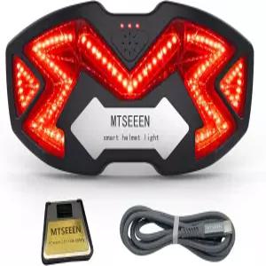 MTSEEEN 모터사이클 헬멧 브레이크 라이트 제트 블랙 컬러 리얼 방수 안전등 무선 LED