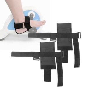 메시누르 언더 데스크 자전거 페달 스트랩 - 노인 및 장애인 뇌졸중 환자 다리 훈련을 위한 발 고정 보조기, 2 PCS