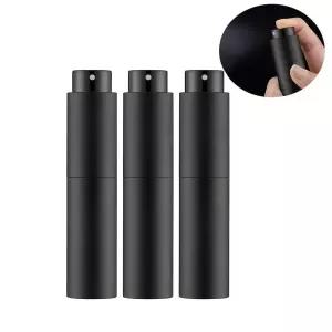 10ml 여행용 향수 스프레이어 리필 가능한 콜론 용기 미니 크기용 빈 디스펜서 병 블랙
