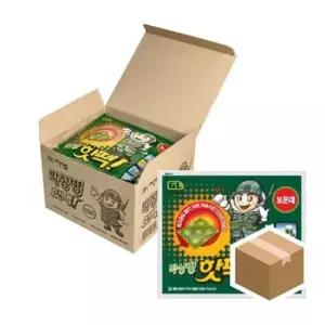 겨울 박상병 핫팩 BOX 보온 훈련 캠핑 10입x12개