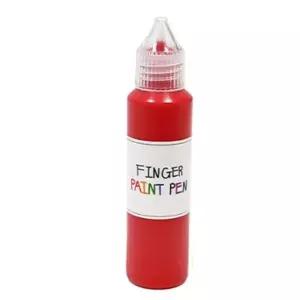[하프클럽/브이와이]핑거 페인트펜 낱색 유술(빨강)50ml