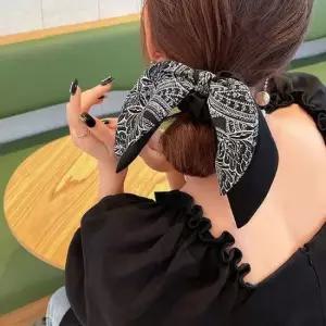털집게핀 곱창머리끈 헤어액세서리 실크스카프 패션리본끈